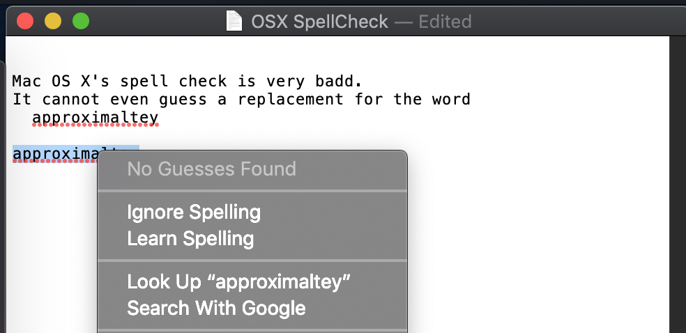 why doenst spell check work in word for mac